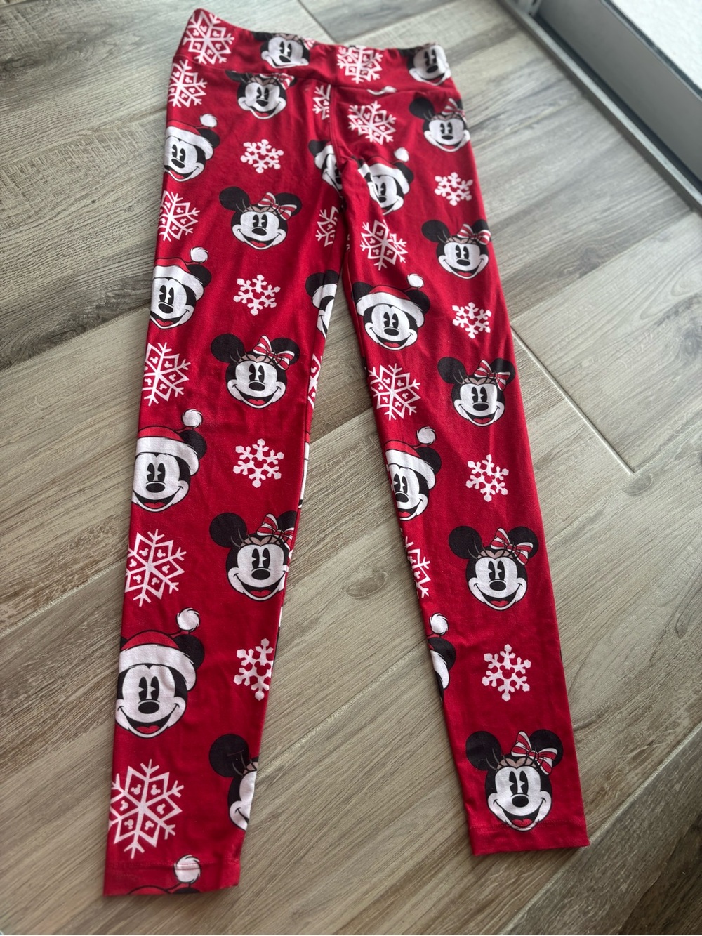 Disney Red and White Mickey Print Top